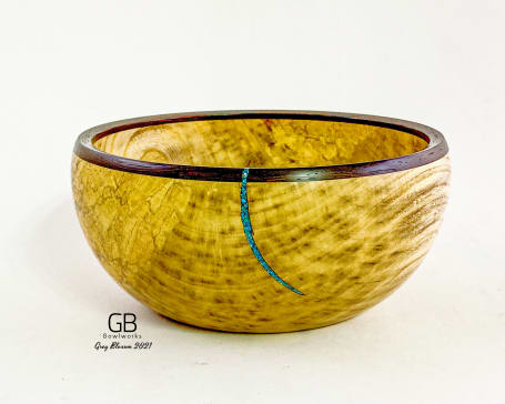 Hand turned wooden bowls